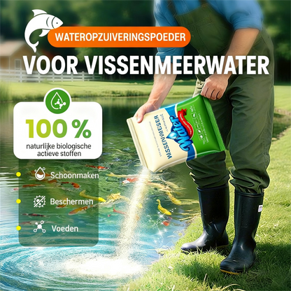 500g premium vijveronderhoudspoeder | Waterzuiveraar & algenbestrijding 🐟🌊🔬