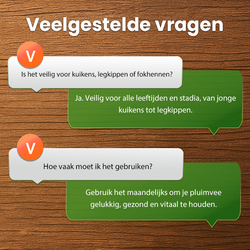 🐓Natuurlijk ontwormingsmiddel voor kippen voor inwendig en uitwendig gebruik