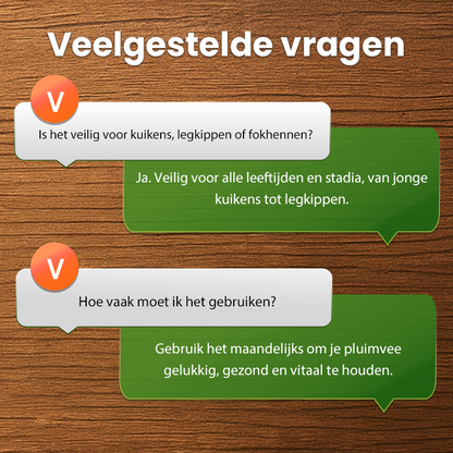 🐓Natuurlijk ontwormingsmiddel voor kippen voor inwendig en uitwendig gebruik