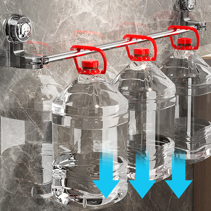 🛁✨ Zuinig Luxe - Uitschuifbare Zuignap Handdoekrek zonder Boren