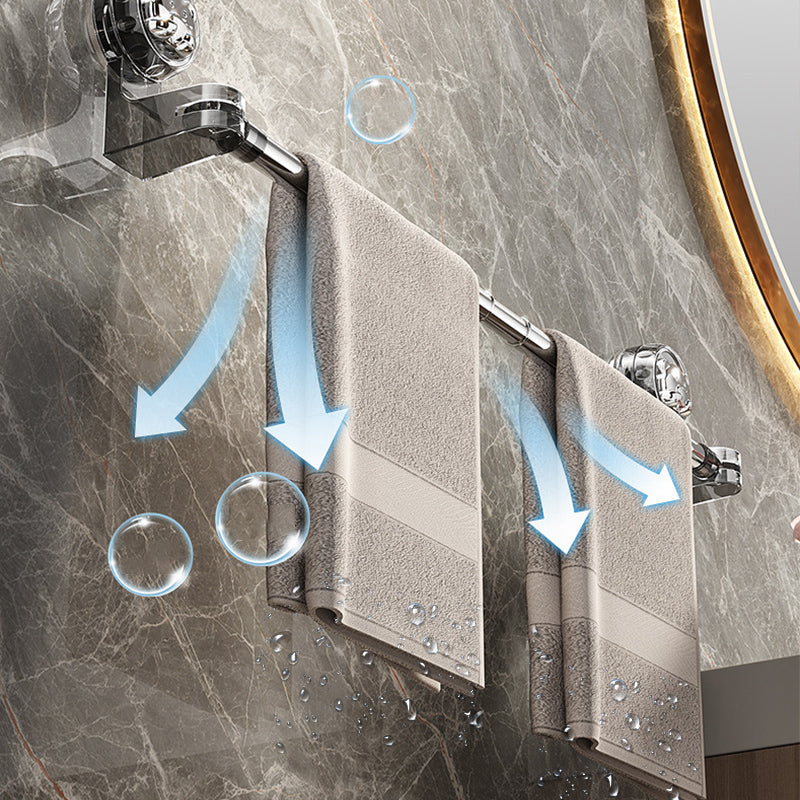 🛁✨ Zuinig Luxe - Uitschuifbare Zuignap Handdoekrek zonder Boren