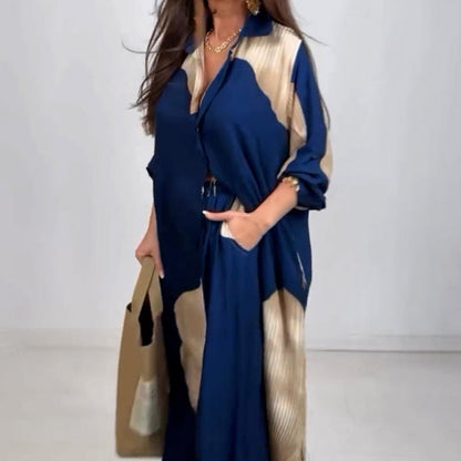 Set van lang shirt en broek met trekkoord（Hoe meer je koopt, hoe hoger de korting）