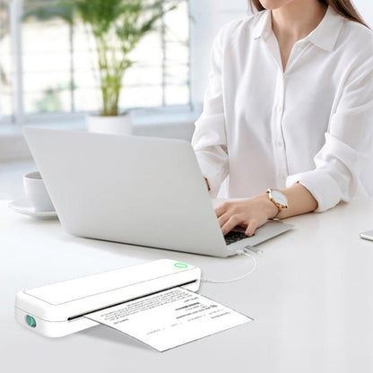 A4 Mini Thermische Draadloze Printer met Papier