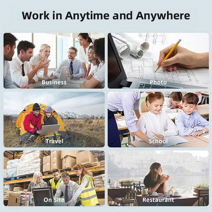 A4 Mini Thermische Draadloze Printer met Papier