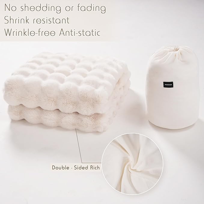 🍂 Herfstuitverkoop – 55% korting! 🛏️ Dik pluche dekentje met konijnenmotief en melkfluwelen hoes  Dompel jezelf onder in ultiem comfort