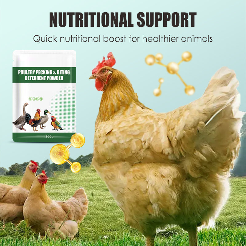 200 g anti-pluk- en bijtpoeder voor pluimvee