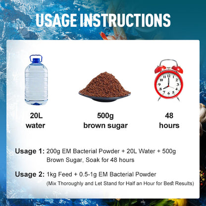 Sterk geconcentreerd EM-bacteriepoeder voor de aquacultuu