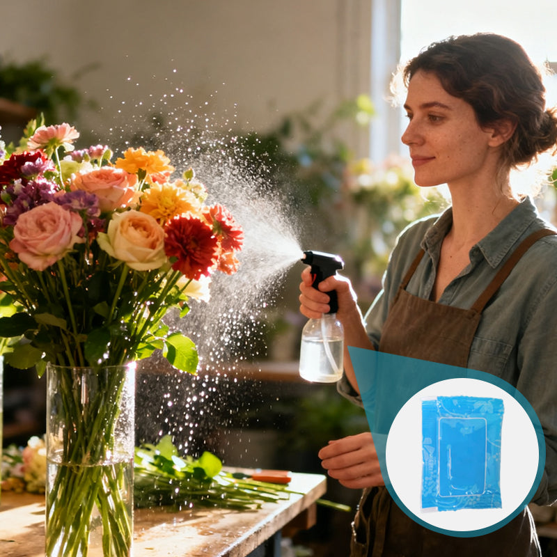 Bewaarmiddel voor de versheid van bloemen en voedingsoplossing