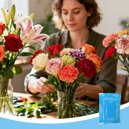 Bewaarmiddel voor de versheid van bloemen en voedingsoplossing