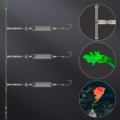 3 Hooks Anti Drift Bottom Fishing Rig